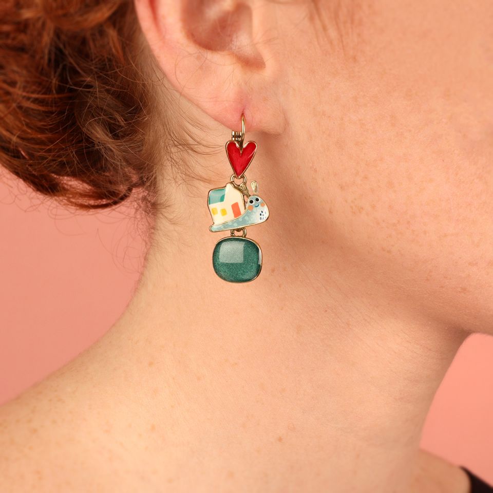 Taratata Ohrringe Sweet Home – Bunte Statement-Ohrringe