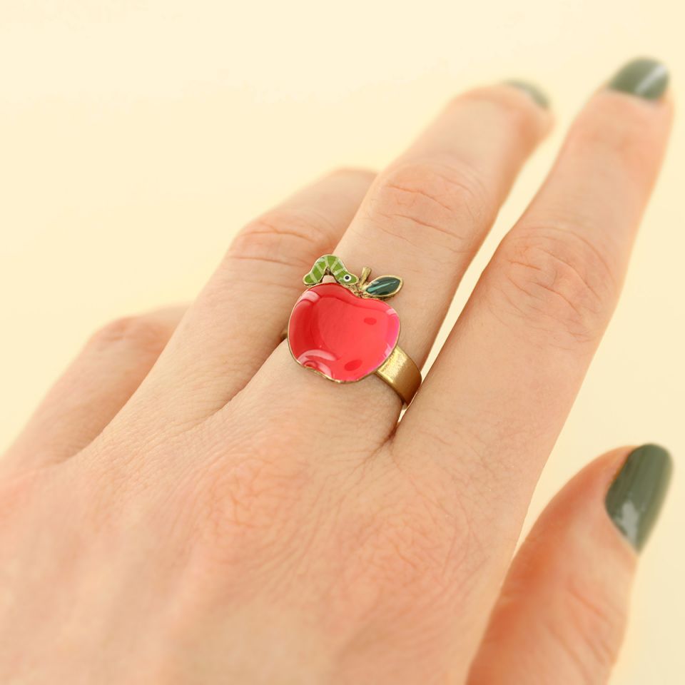 Taratata Ring Pépin – Bunter Statement-Ring mit handgemalten Mustern