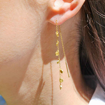 Nordahl Ohrringe DISC52 13cm Sterlingsilber, vergoldet