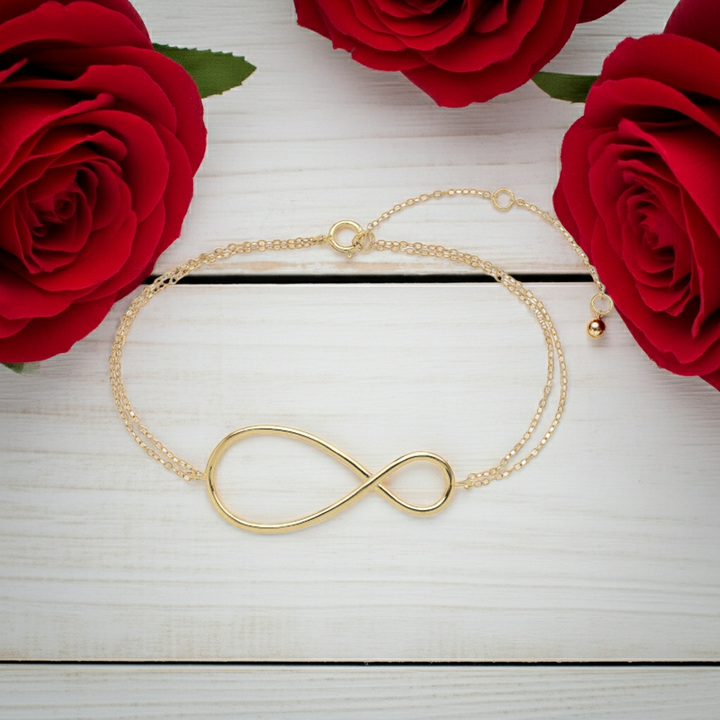 Eternity Armband 925 Sterlingsilber vergoldet 18k