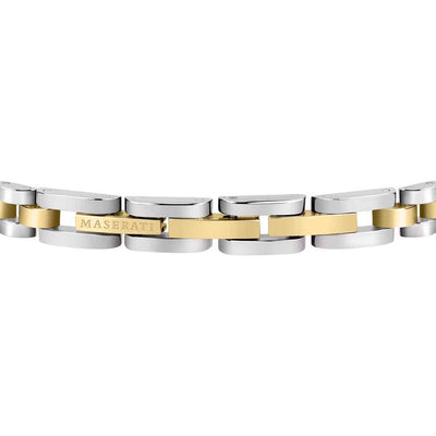 Maserati Herrenarmband, Edelstahl bicolor