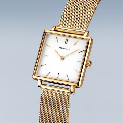 Bering Classic gold glänzend 18226-334 Damenuhr