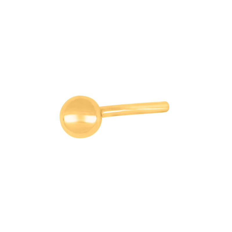 SON vergoldeter Silberohrstecker Ball 3 mm