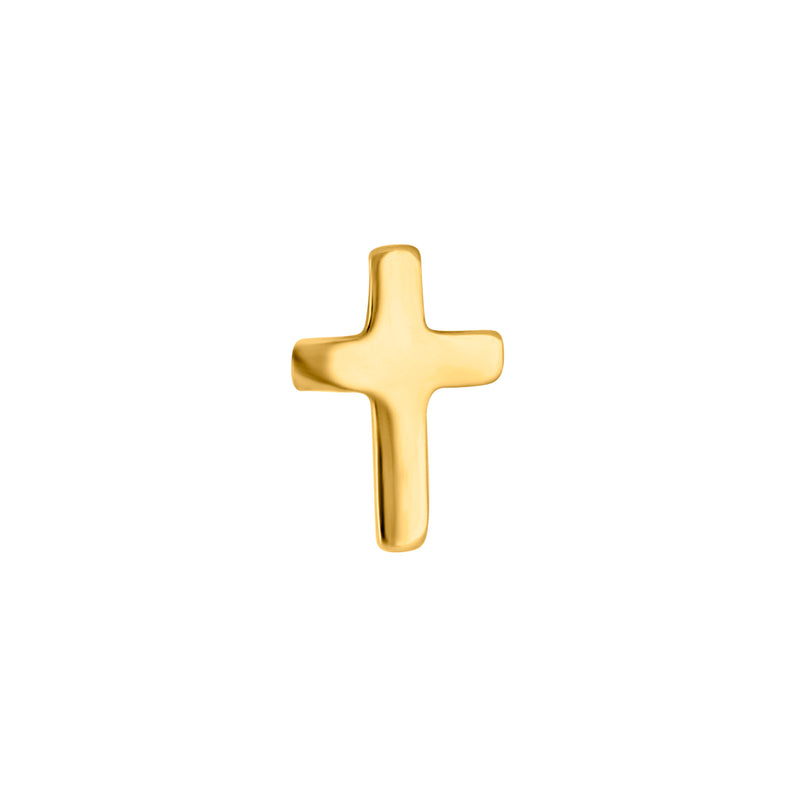 SON vergoldeter Ohrstecker Kreuz