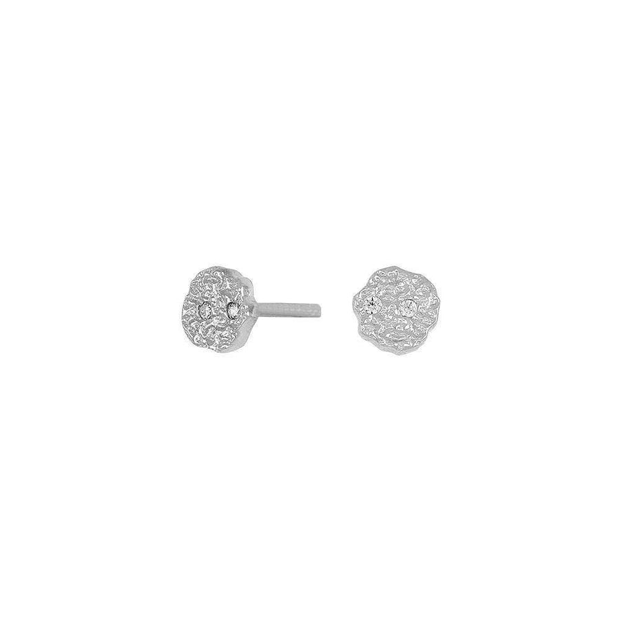 Joanli Nor rhodinierte Silber Ohrstecker GWENNOR 4mm - My Fine Jewellery