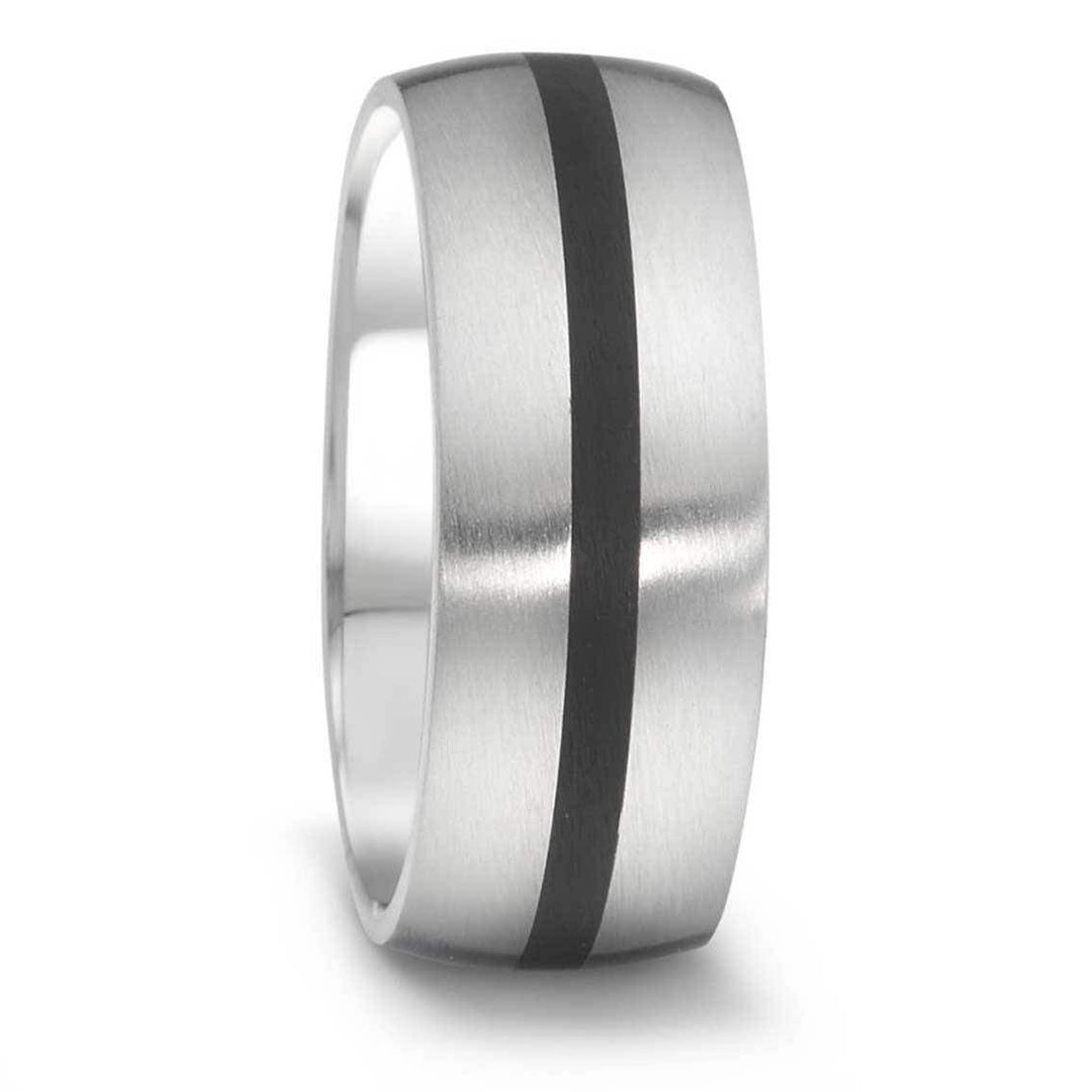 Teno Eheringe Tamor Satin, Edelstahl und Keramik - My Fine Jewellery