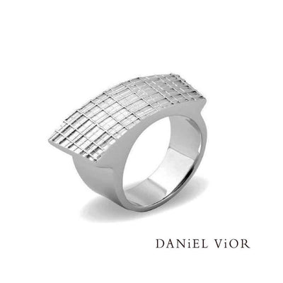 Daniel Vior Ring MEROS, Sterlingsilber rhodiniert - My Fine Jewellery