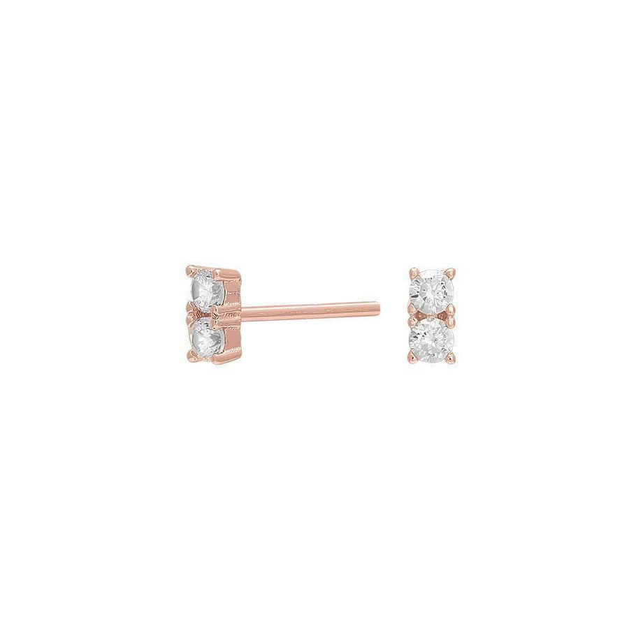Joanli Nor rhodinierte Ohrringe EVENOR 5mm rosé vergoldet - My Fine Jewellery