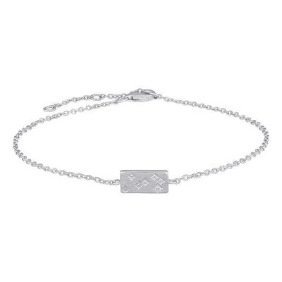 Joanli Nor rhodiniertes Armband FELINANOR 10x5mm Silber - My Fine Jewellery