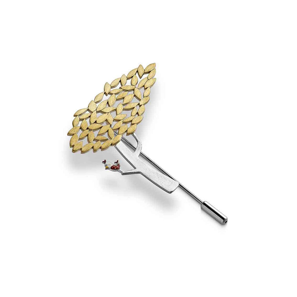 Brosche Sterlingsilber "Bird on the branch IX" MK74 - My Fine Jewellery