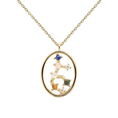 Halskette Jungfrau, Sterlingsilber vergoldet, Tierkreiszeichen - My Fine Jewellery