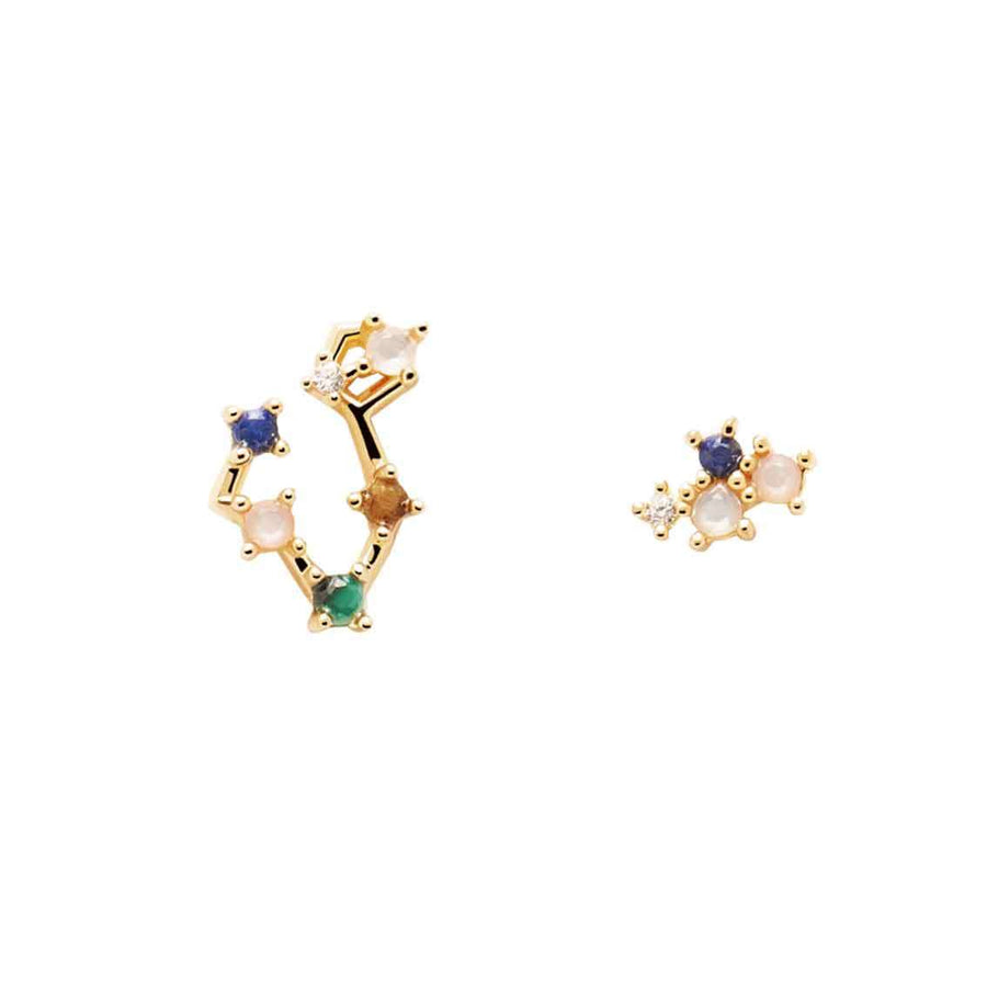 Ohrringe Fische, Sterlingsilber, vergoldet – Tierkreiszeichen - My Fine Jewellery