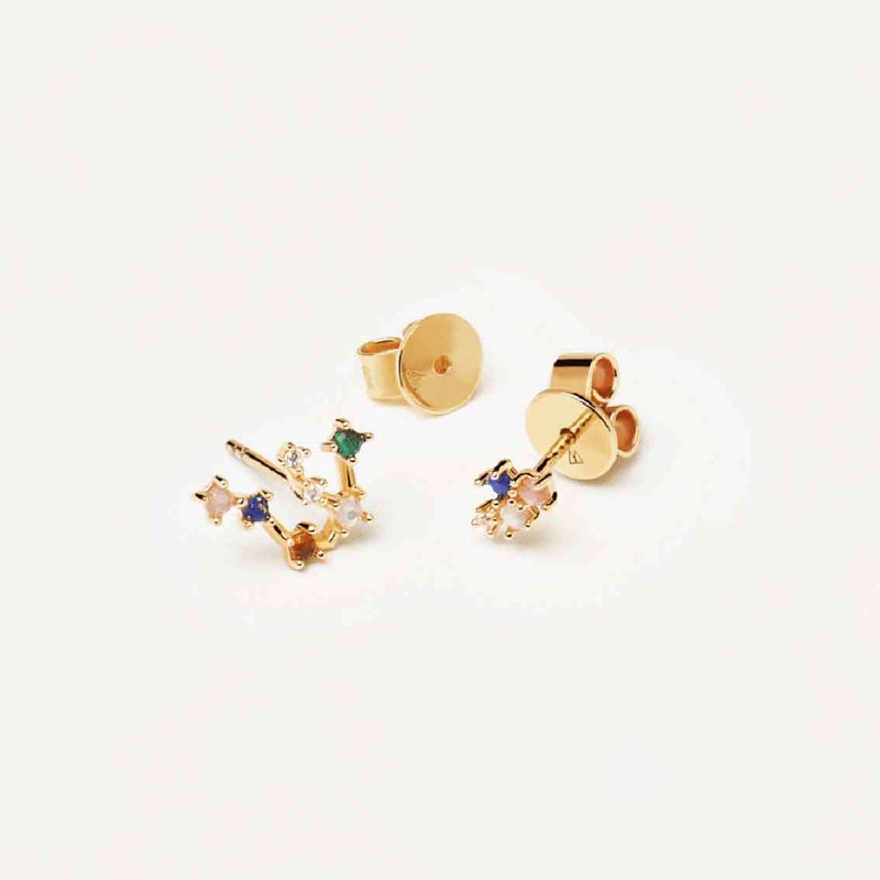 Ohrringe Wassermann, Sterlingsilber, vergoldet – Tierkreiszeichen - My Fine Jewellery
