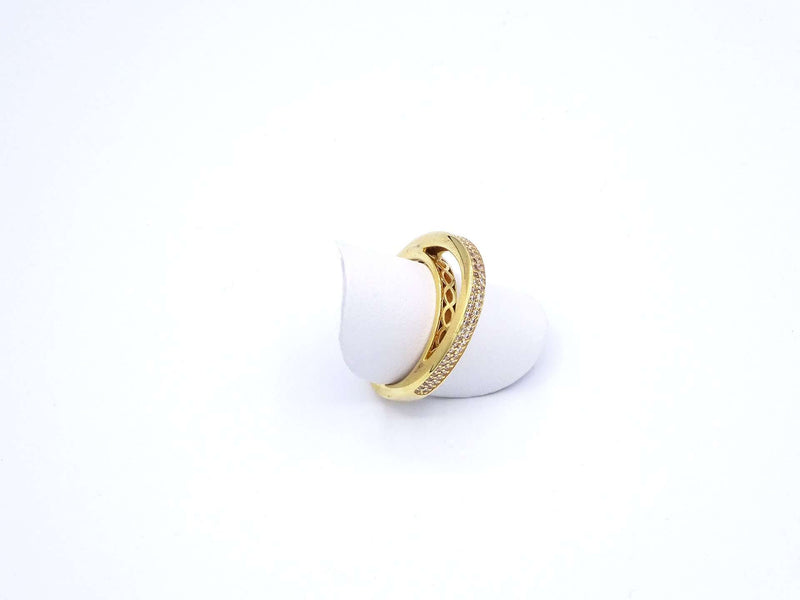 Vilmas Ring – Sterling Silber Rhodiniert vergoldet Zirkonia weiß - My Fine Jewellery